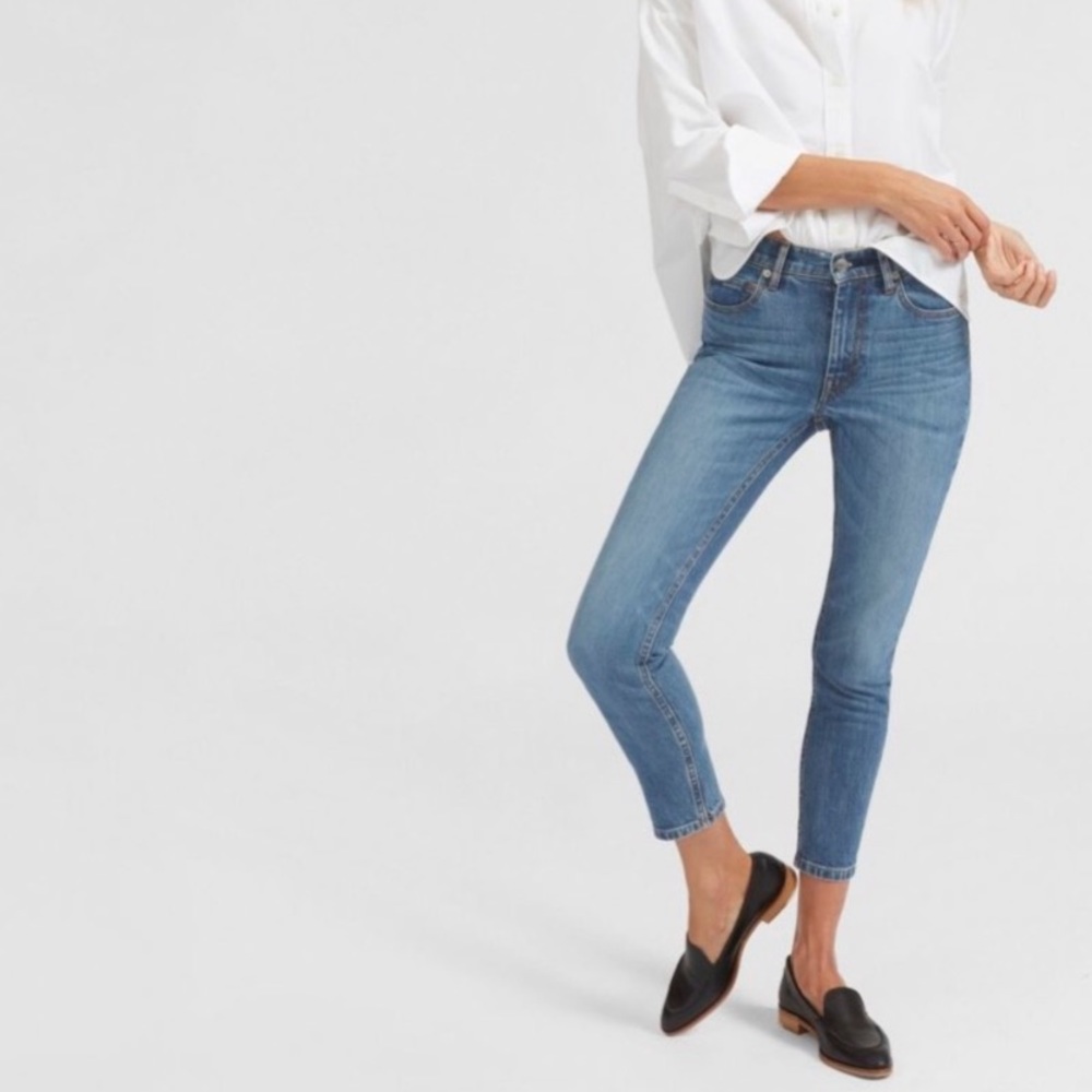 Everlane Light Wash Skinny Ankle Jeans